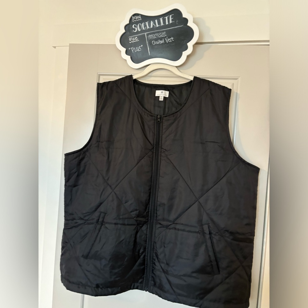 “Plus” size Socialite quilted vest